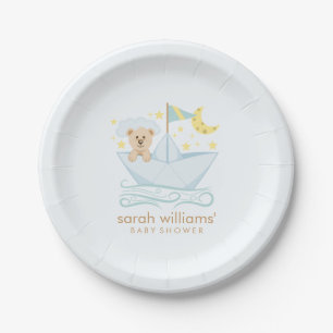 Assiettes En Carton Ours de bateau en papier doux