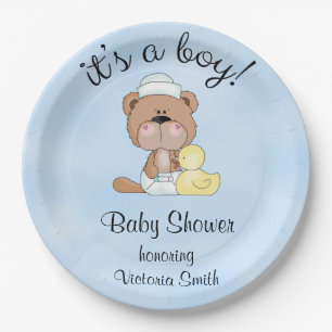 Assiettes En Carton Ours de nounours de bébé de baby shower