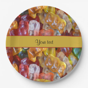 Assiettes En Carton Ours doux de Gummi