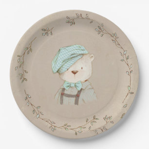 Assiettes En Carton Ours Teddy mignonne adorable