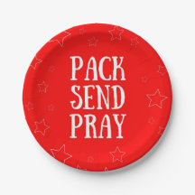 Pack Envoyer Pray Red Papier Plaque