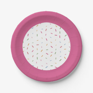 Assiettes En Carton Paillettes Colorées Bébé Sprinkle Baby Shower Papi