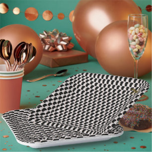 Assiettes En Carton Paillettes Fondues de Crème Glacée Irrésistible