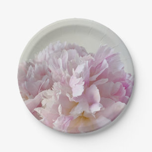 Assiettes En Carton Pâle rose pâle closeuse Papier Plaque