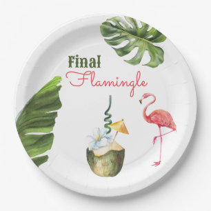 Assiettes En Carton Palm Springs Dernière Flamingle Bachelorette Party