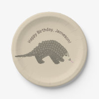 Pangolins Plaques papier fête d'anniversaire