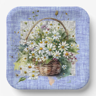 Assiettes En Carton Panier De Poêles Blancs
