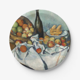 Assiettes En Carton Panier de pommes Still Life Cezanne Peinture Art