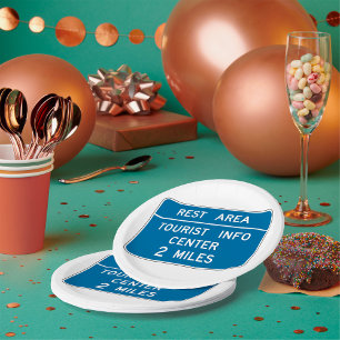 Assiettes En Carton Panneau Centre d'information touristique