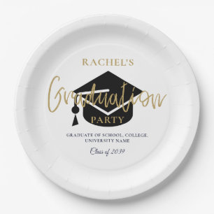 Assiettes En Carton Panneau de bienvenue de fête de remise des diplôme