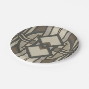 Assiettes En Carton Panneau Déco neutre I