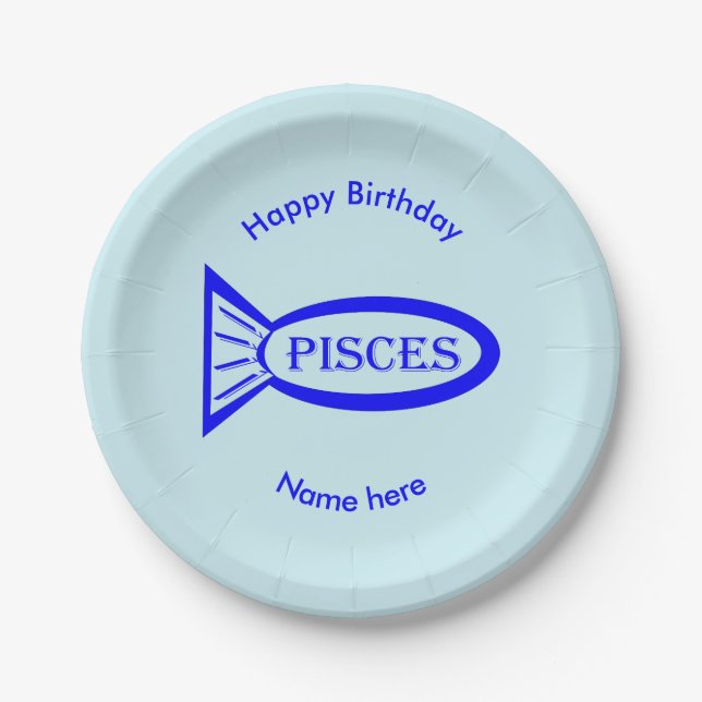 Assiettes En Carton Panneau étoile Poissons Poisson Plaque (Devant)
