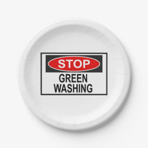 Assiettes En Carton Panneau Stop au Greenwashing (1)