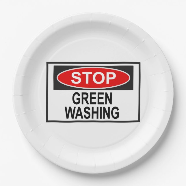 Assiettes En Carton Panneau Stop Greenwash (1) (Devant)