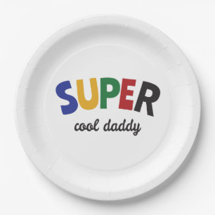Assiettes En Carton Papa super cool