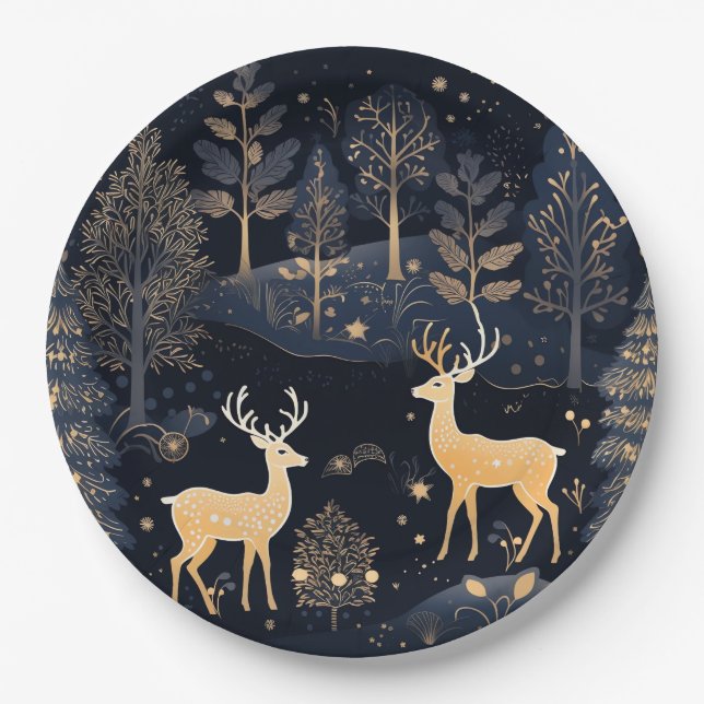 Assiettes En Carton Paper Plate-Christmas Tableware (Devant)