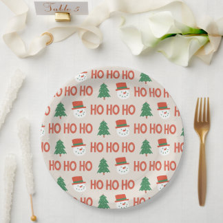 Assiettes En Carton paper plate HO  HO  HO