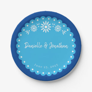 Assiettes En Carton Papier bleu picador Plaque en papier