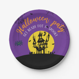 Assiettes En Carton Papier Halloween éffrayant & Plaques de fête