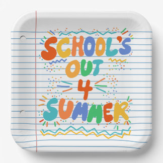 Assiettes En Carton Papier mobile School’s Out