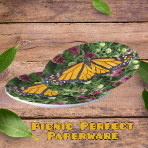 Assiettes En Carton Papier Monarque Coloré Plate de papier Floral