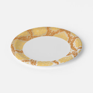 Assiettes En Carton Papier peint Damas 5