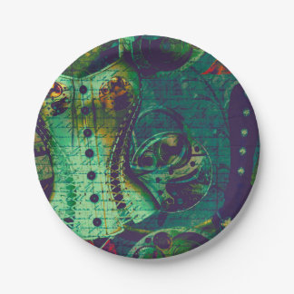 Assiettes En Carton Papier peint vintage de Steampunk