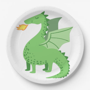 Assiettes En Carton Papier & Plaques de Partie Dragon