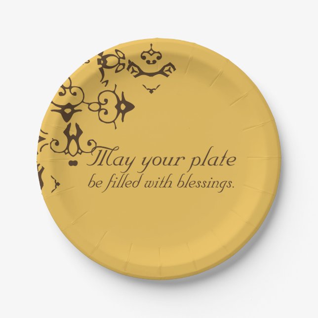 Assiettes En Carton PapierSage 7" PLAQUE DE BÉNÉFICES (Devant)