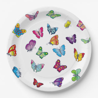 Assiettes En Carton papillon Plaques papier personnalisées 9"