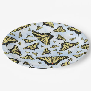 Assiettes En Carton Papillon Southwest Yellow Swallowtail Blue Sky