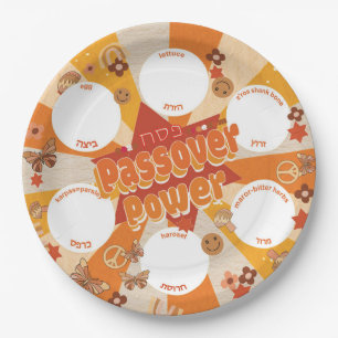 Assiettes En Carton Pâque Power-Retro