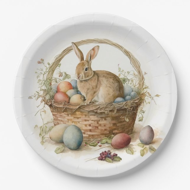 Assiettes En Carton Pâques (Devant)