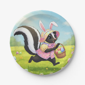 Assiettes En Carton Pâques Skunk