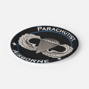 Assiettes En Carton Parachutiste aéroporté
