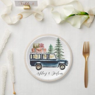 Assiettes En Carton Parc National Van Road trip Plaque papier