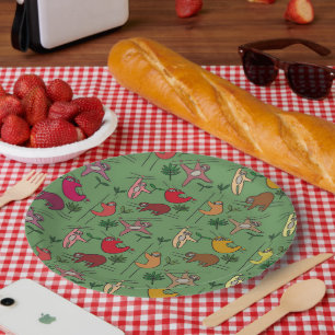 Assiettes En Carton Parcelles de jungle