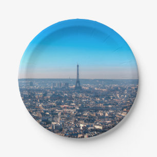 Assiettes En Carton Paris Skyline