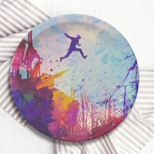 Assiettes En Carton Parkour Urban Free Runling Freestyling