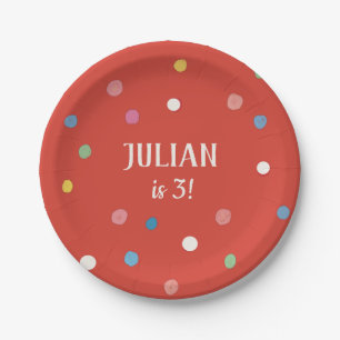 Assiettes En Carton Parti Anniversaire de enfant Pois Ball Pit