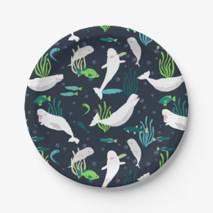 Assiettes En Carton Parti Beluga