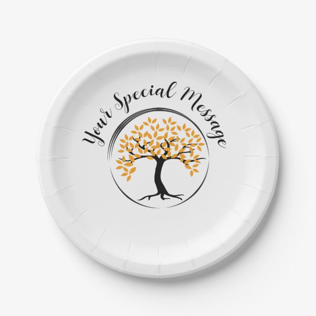 Assiettes En Carton Parti des survivants de l'arbre de vie (Devant)