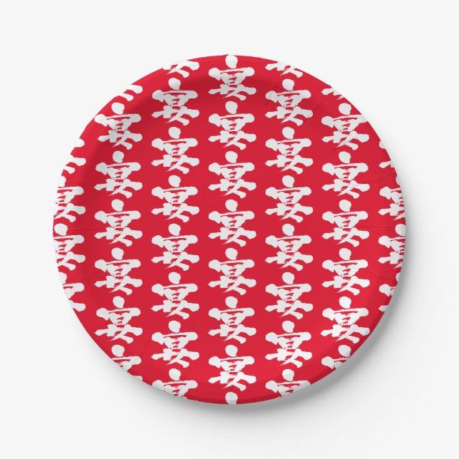 Assiettes En Carton Parti [kanji] (Devant)