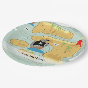 Assiettes En Carton Parti pirate