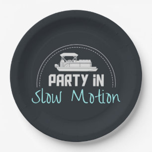 Assiettes En Carton Parti Pontoon au ralenti