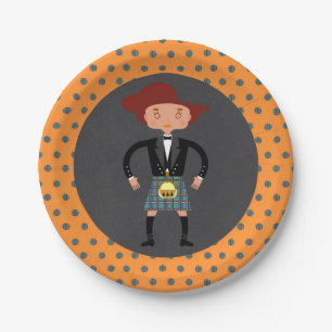 Assiettes En Carton Partie d'anniversaire de enfant de kilts de