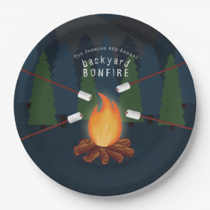 Assiettes En Carton Partie de feu