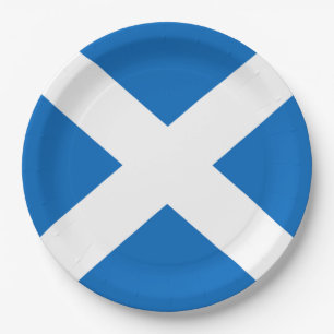 Assiettes En Carton Partie de Saltire d'écossais