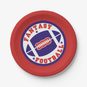 Assiettes En Carton Partie d'ébauche du football d'imaginaire