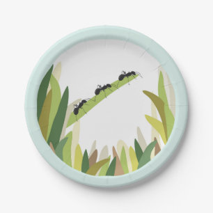 Assiettes En Carton Partie extérieure de plaque à papier d'insecte